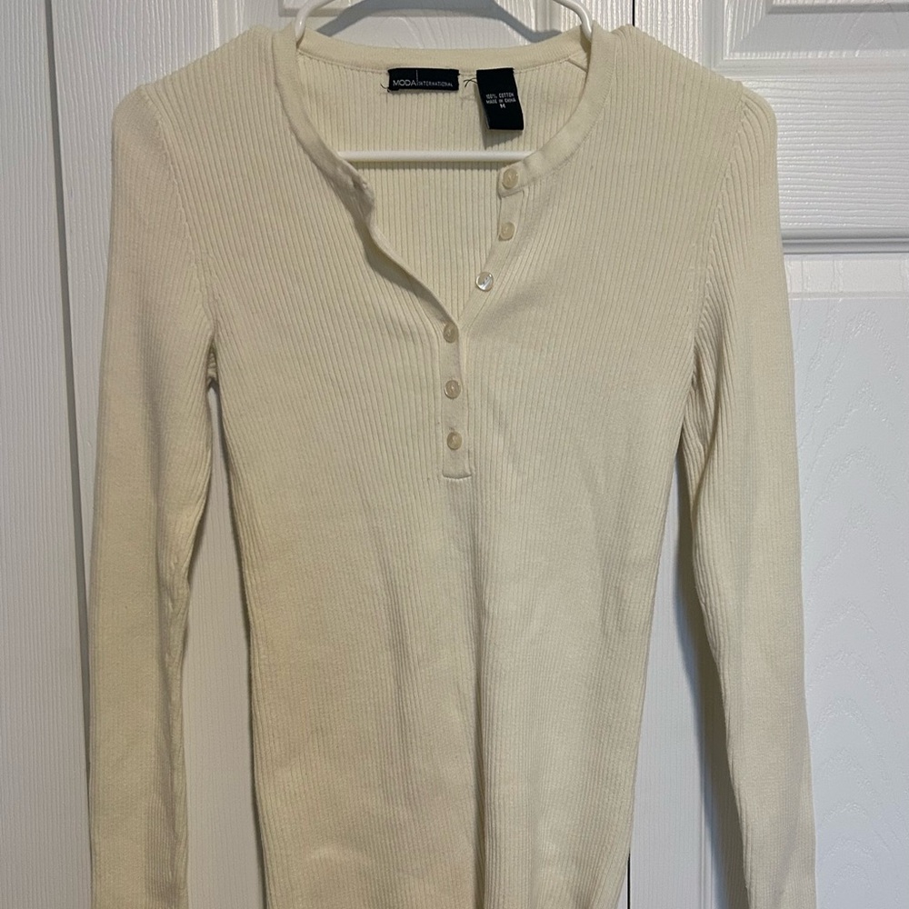 Long Sleeve Henley Top